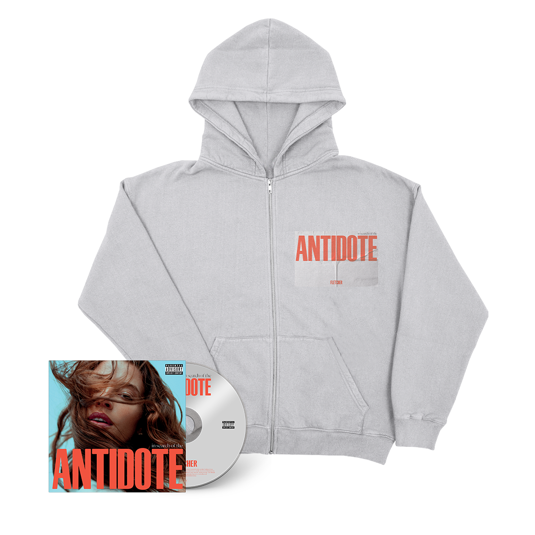 In Search Of The Antidote: CD + Antidote Cover Hoodie